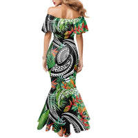 Polynesian Pacific Rugby Tribal Mermaid Dress Tropical Vibe