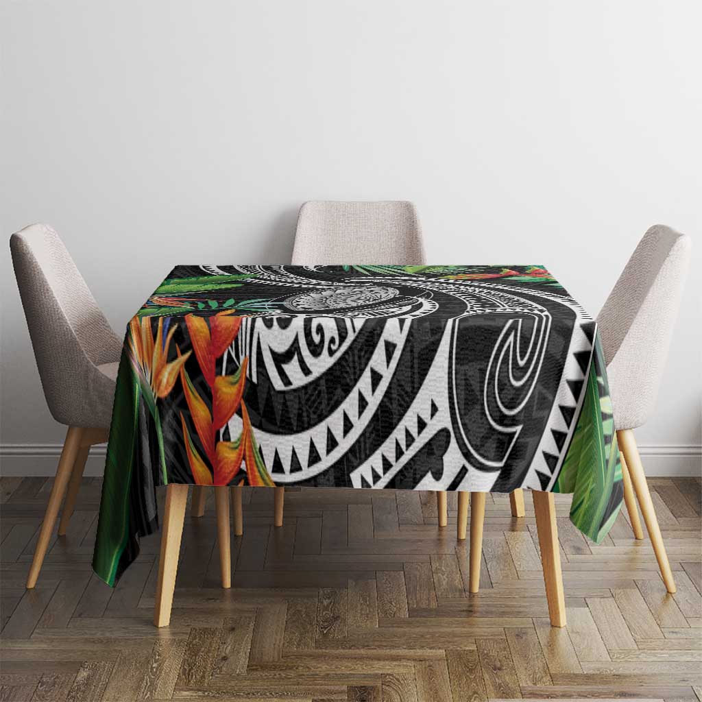 Polynesian Pacific Rugby Tribal Tablecloth Tropical Vibe