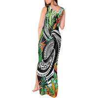 Polynesian Pacific Rugby Tribal Tank Maxi Dress Tropical Vibe