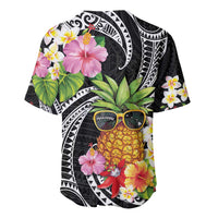 Hau'oli Makahiki Hou Baseball Jersey Aloha Pineapple Tropical Vibe LT9 - Polynesian Pride