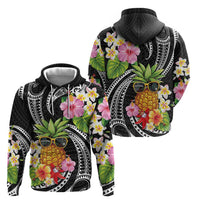Hau'oli Makahiki Hou Hoodie Aloha Pineapple Tropical Vibe