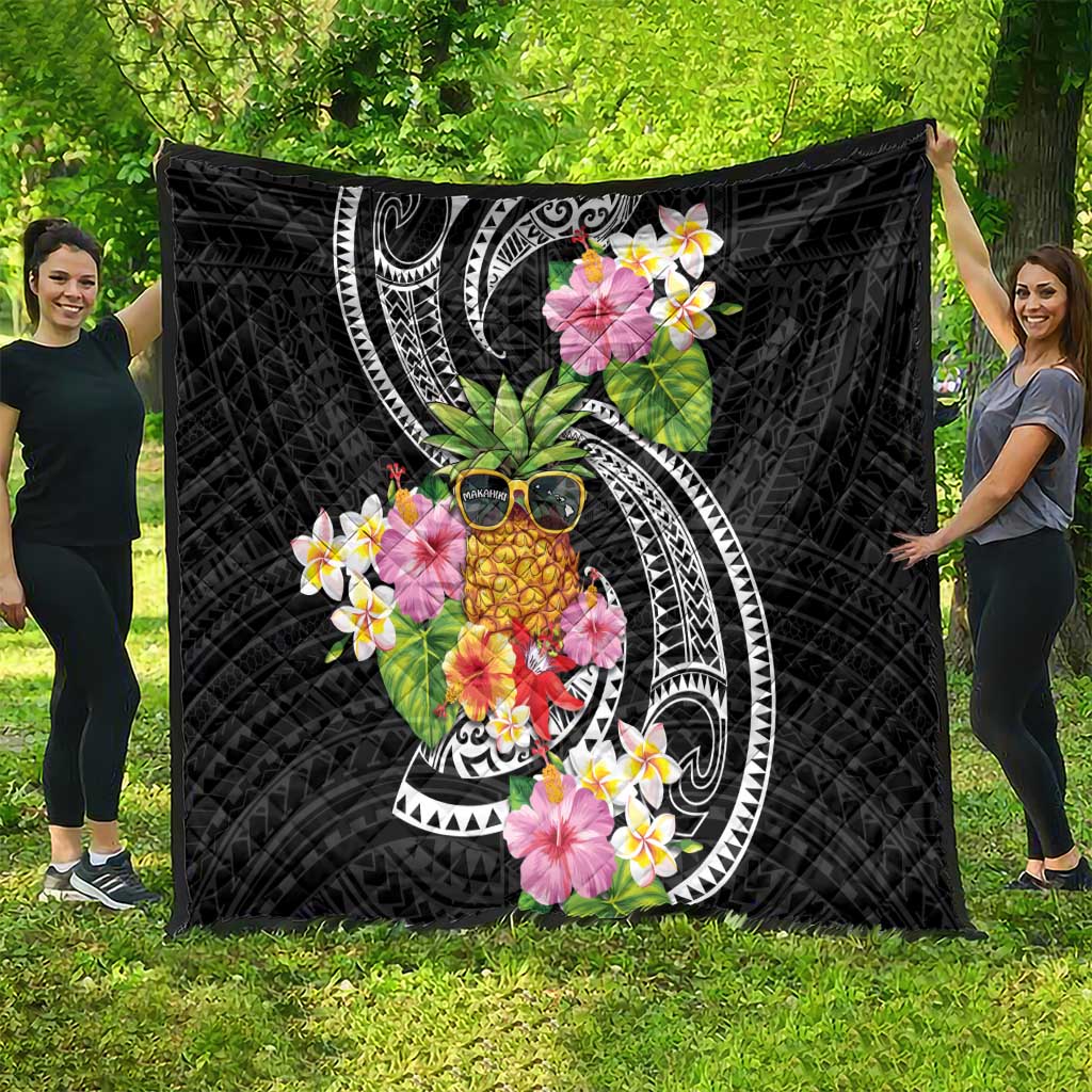 Hau'oli Makahiki Hou Quilt Aloha Pineapple Tropical Vibe LT9 - Polynesian Pride