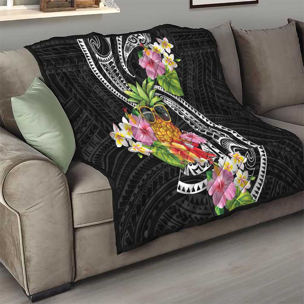 Hau'oli Makahiki Hou Quilt Aloha Pineapple Tropical Vibe LT9 - Polynesian Pride