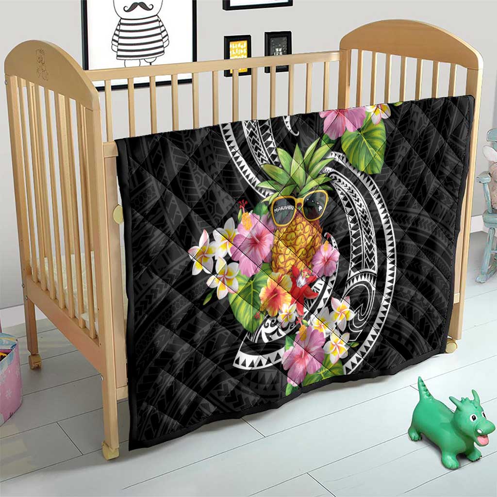 Hau'oli Makahiki Hou Quilt Aloha Pineapple Tropical Vibe LT9 - Polynesian Pride