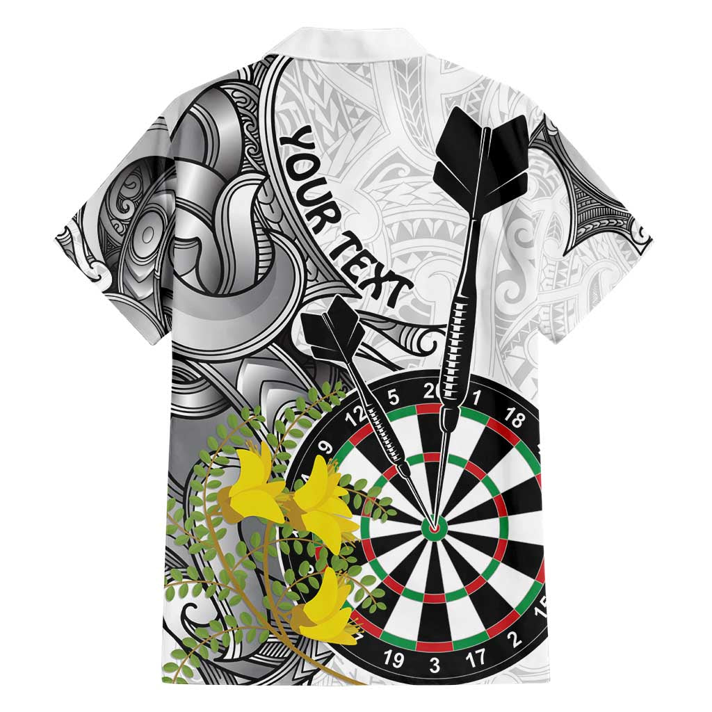 Personalised New Zealand Darts Hawaiian Shirt Kowhai Floral with Maori Tattoo LT9 - Polynesian Pride