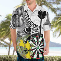 Personalised New Zealand Darts Hawaiian Shirt Kowhai Floral with Maori Tattoo LT9 - Polynesian Pride
