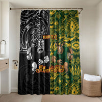 Custom New Zealand vs South Africa Bathroom Set Rugby Rivalry Two Nations One Battle