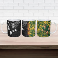 New Zealand vs South Africa Ceramic Mug Rugby Rivalry Two Nations One Battle