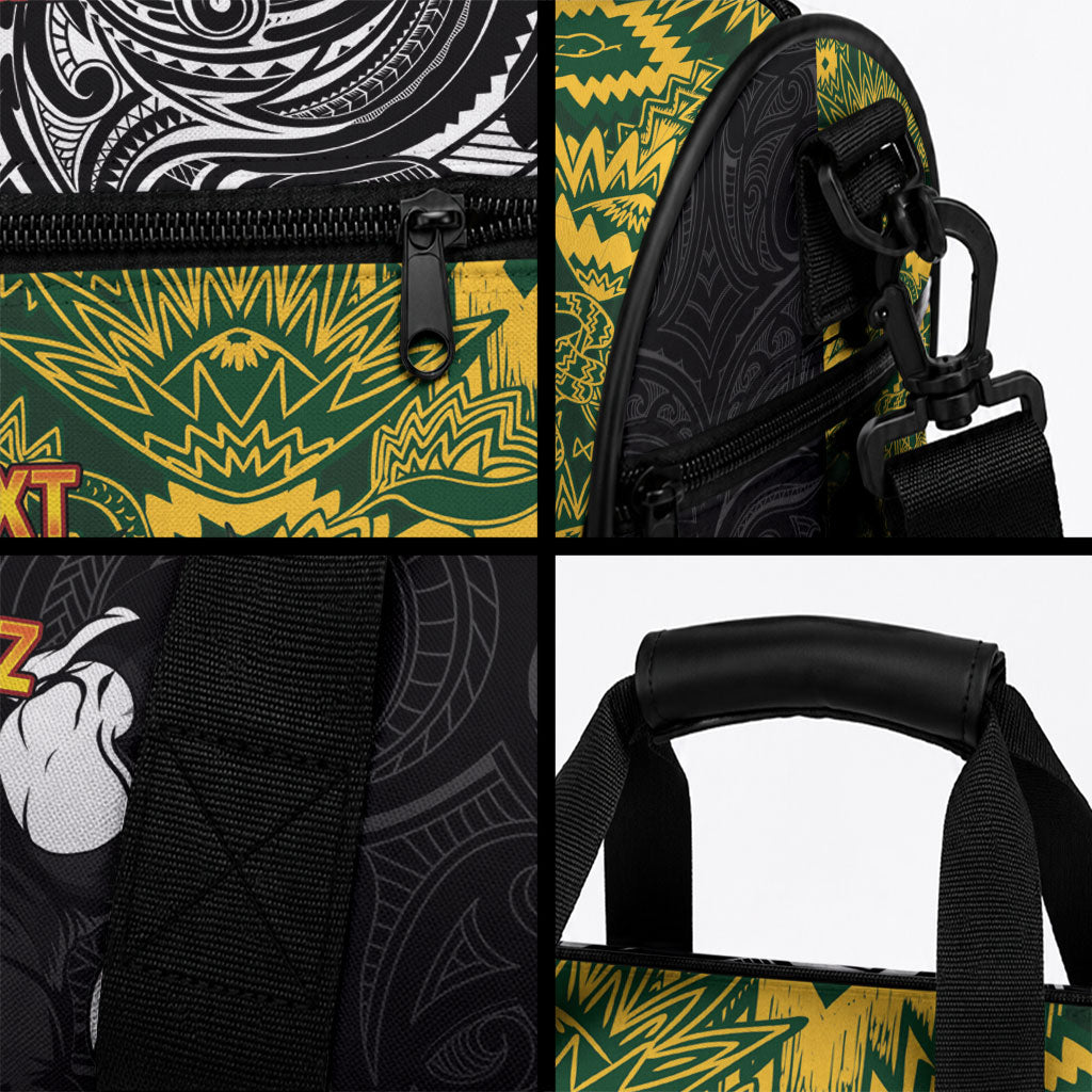 Custom New Zealand vs South Africa Duffle Bag Rugby Rivalry Two Nations One Battle