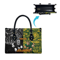 Custom New Zealand vs South Africa Leather Bag Rugby Rivalry Two Nations One Battle