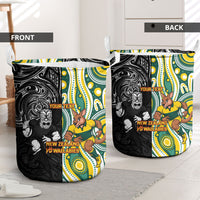 Custom Australia vs New Zealand Laundry Basket Rugby Rivalry Two Nations One Battle