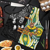 Custom Australia vs New Zealand Apron Rugby Rivalry Two Nations One Battle