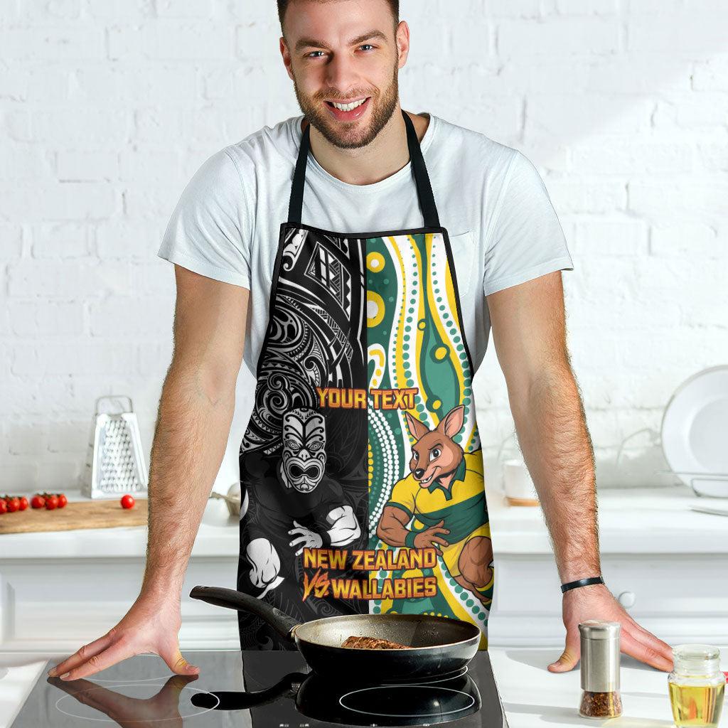 Custom Australia vs New Zealand Apron Rugby Rivalry Two Nations One Battle