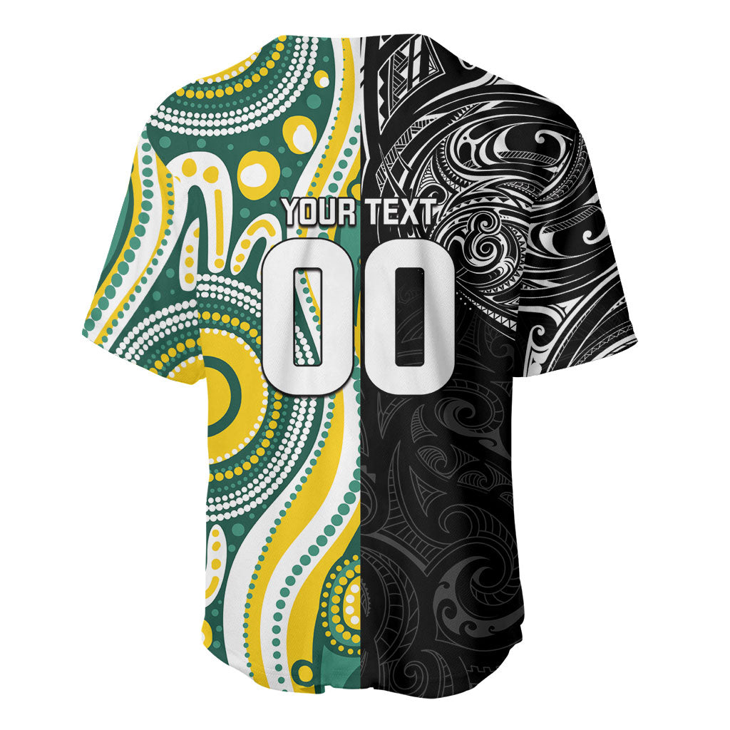 Custom Australia vs New Zealand Baseball Jersey Rugby Rivalry Two Nations One Battle