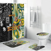 Custom Australia vs New Zealand Bathroom Set Rugby Rivalry Two Nations One Battle