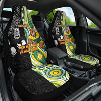 Custom Australia vs New Zealand Car Seat Cover Rugby Rivalry Two Nations One Battle