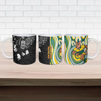 Australia vs New Zealand Ceramic Mug Rugby Rivalry Two Nations One Battle