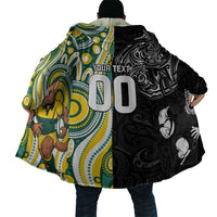 Custom Australia vs New Zealand Cloak Rugby Rivalry Two Nations One Battle