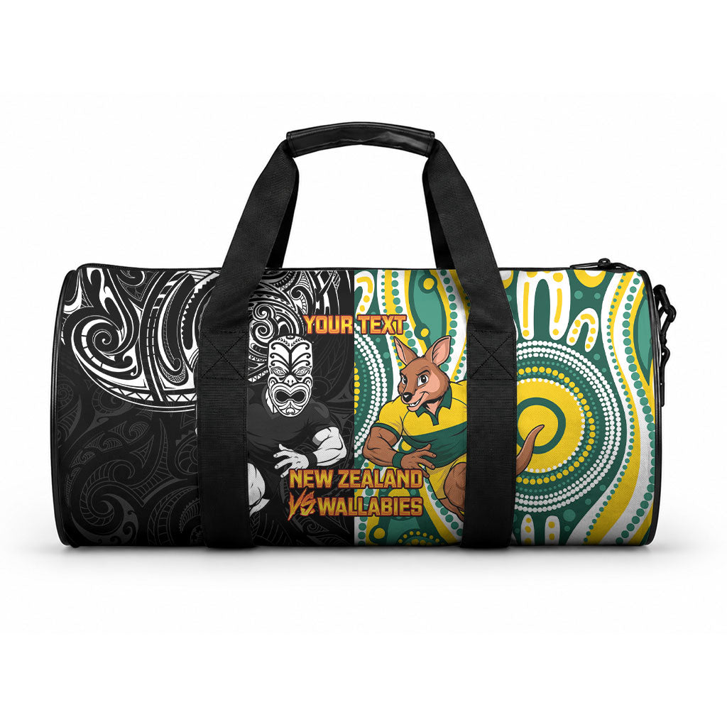 Custom Australia vs New Zealand Duffle Bag Rugby Rivalry Two Nations One Battle LT9 One size Multicolor - Polynesian Pride
