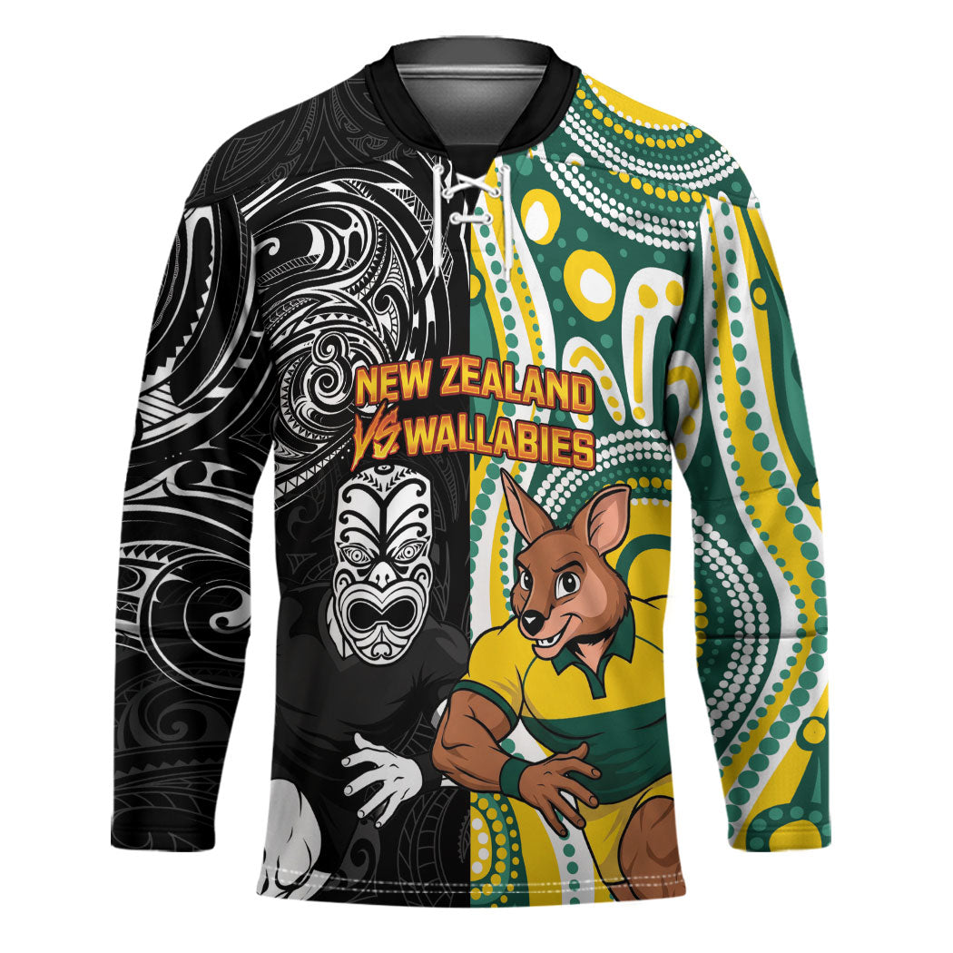 Custom Australia vs New Zealand Hockey Jersey Rugby Rivalry Two Nations One Battle