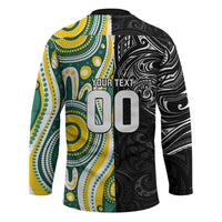 Custom Australia vs New Zealand Hockey Jersey Rugby Rivalry Two Nations One Battle