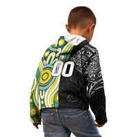 Custom Australia vs New Zealand Kid Hoodie Rugby Rivalry Two Nations One Battle