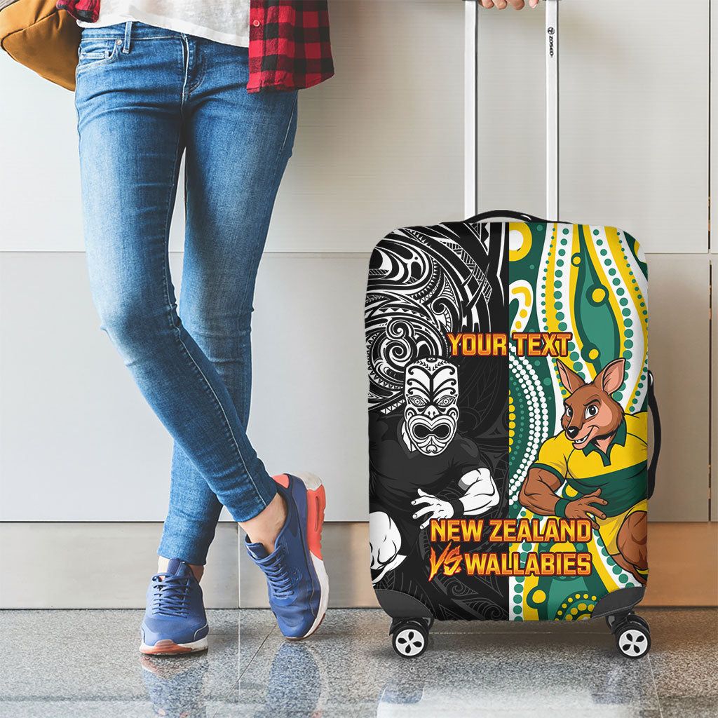 Custom Australia vs New Zealand Luggage Cover Rugby Rivalry Two Nations One Battle