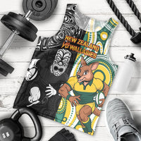 Custom Australia vs New Zealand Men Tank Top Rugby Rivalry Two Nations One Battle