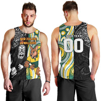 Custom Australia vs New Zealand Men Tank Top Rugby Rivalry Two Nations One Battle