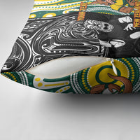 Custom Australia vs New Zealand Pillow Cover Rugby Rivalry Two Nations One Battle