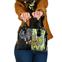 Custom Australia vs New Zealand Shoulder Handbag Rugby Rivalry Two Nations One Battle
