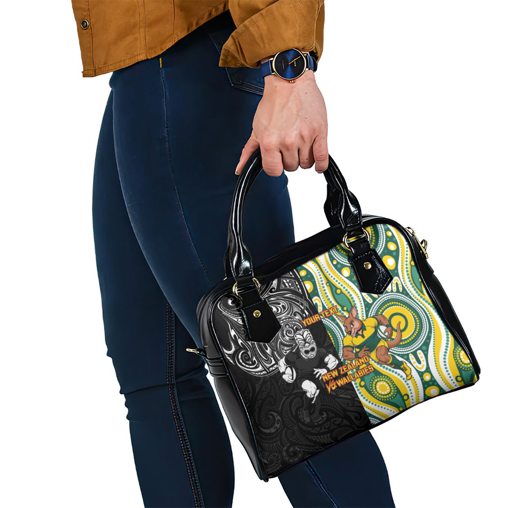 Custom Australia vs New Zealand Shoulder Handbag Rugby Rivalry Two Nations One Battle