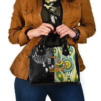 Custom Australia vs New Zealand Shoulder Handbag Rugby Rivalry Two Nations One Battle