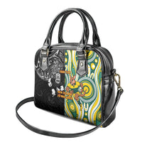 Custom Australia vs New Zealand Shoulder Handbag Rugby Rivalry Two Nations One Battle