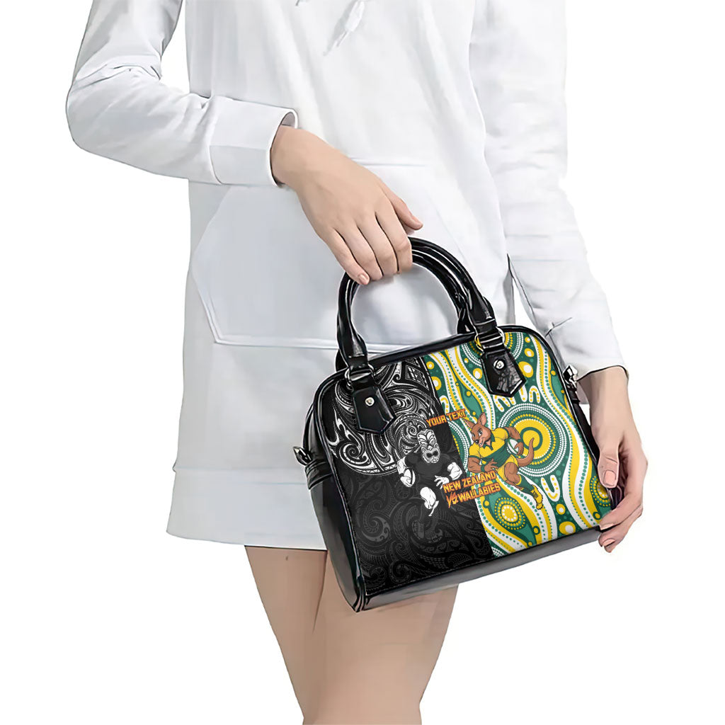 Custom Australia vs New Zealand Shoulder Handbag Rugby Rivalry Two Nations One Battle