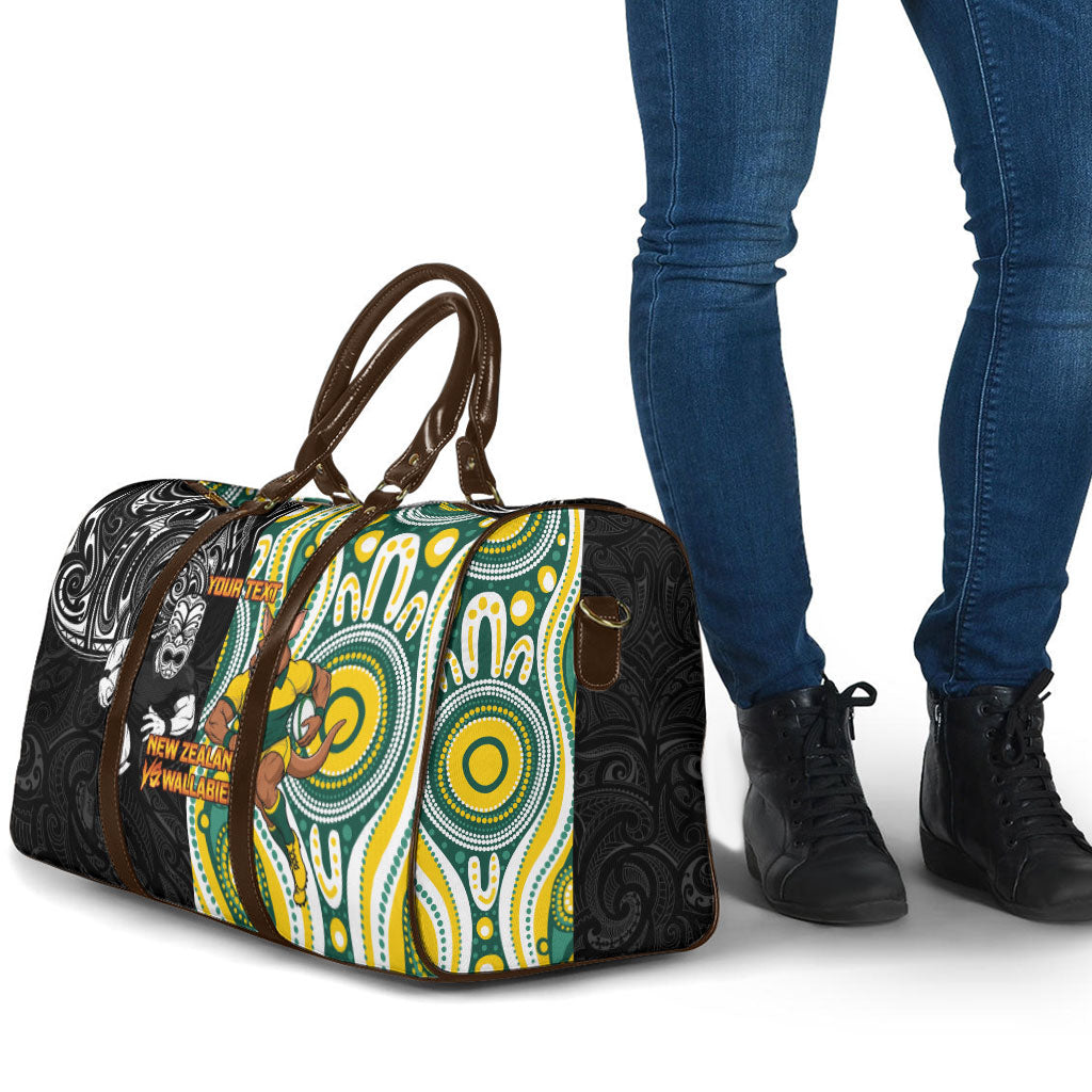 Custom Australia vs New Zealand Travel Bag Rugby Rivalry Two Nations One Battle