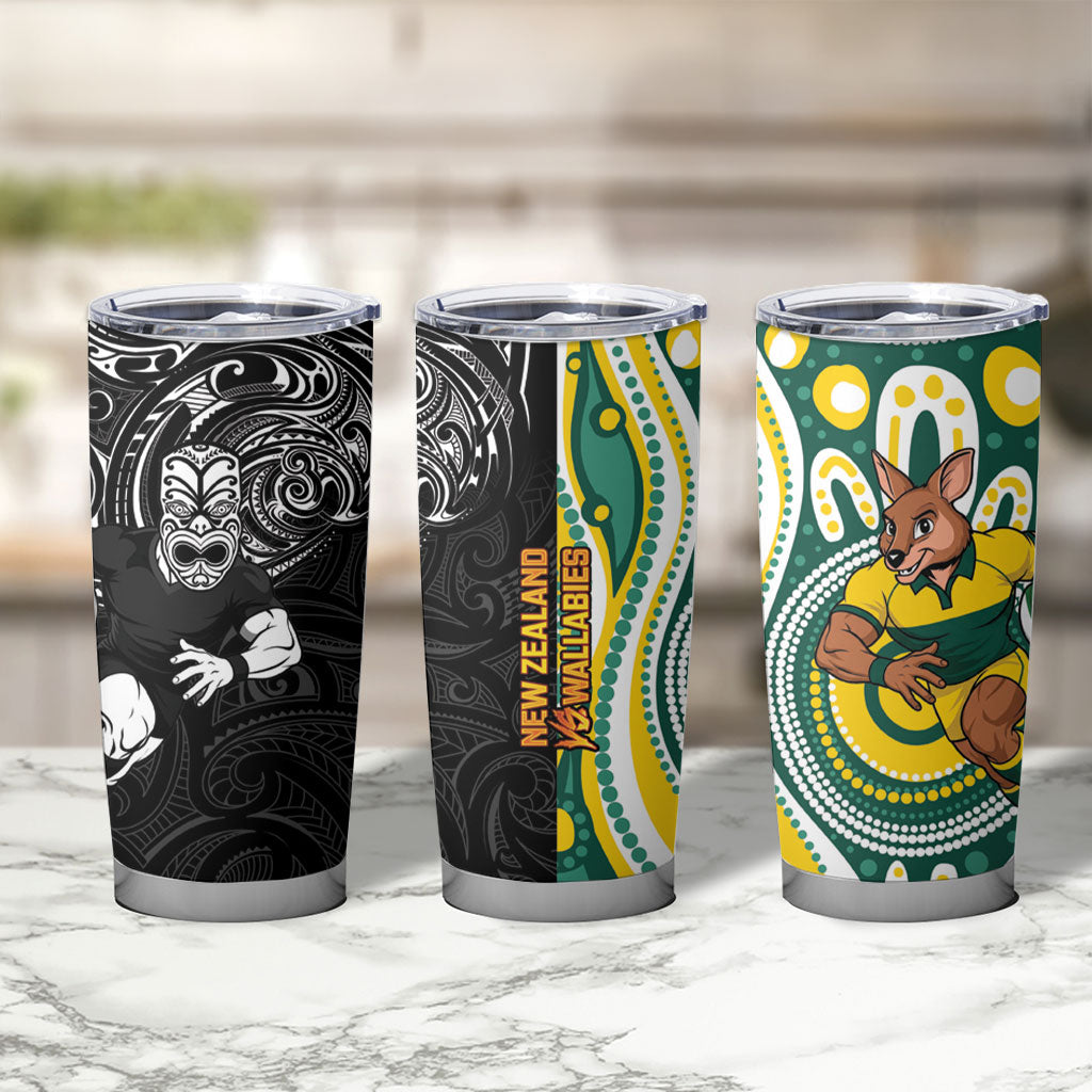 Australia vs New Zealand Tumbler Cup Rugby Rivalry Two Nations One Battle