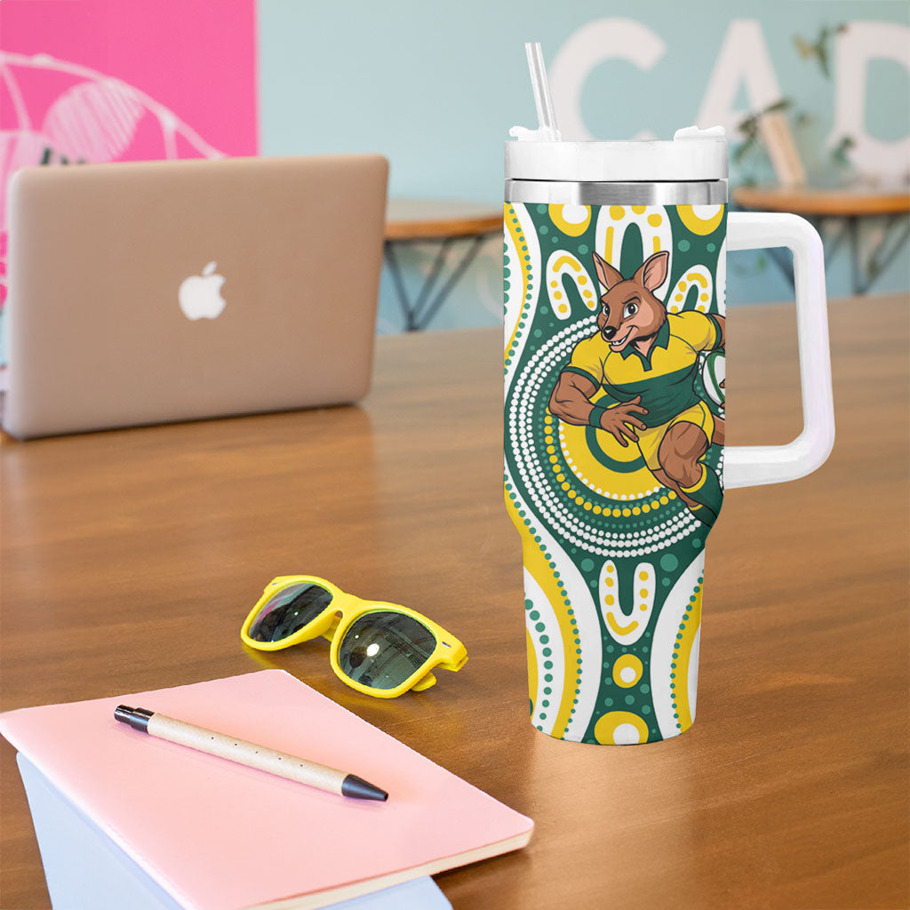 Australia vs New Zealand Tumbler With Handle Rugby Rivalry Two Nations One Battle