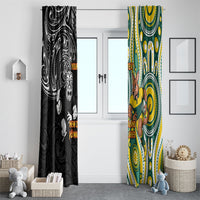 Custom Australia vs New Zealand Window Curtain Rugby Rivalry Two Nations One Battle