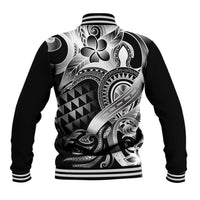 Aloha Black Tribal Honu Tattoo Baseball Jacket LT9 - Polynesian Pride