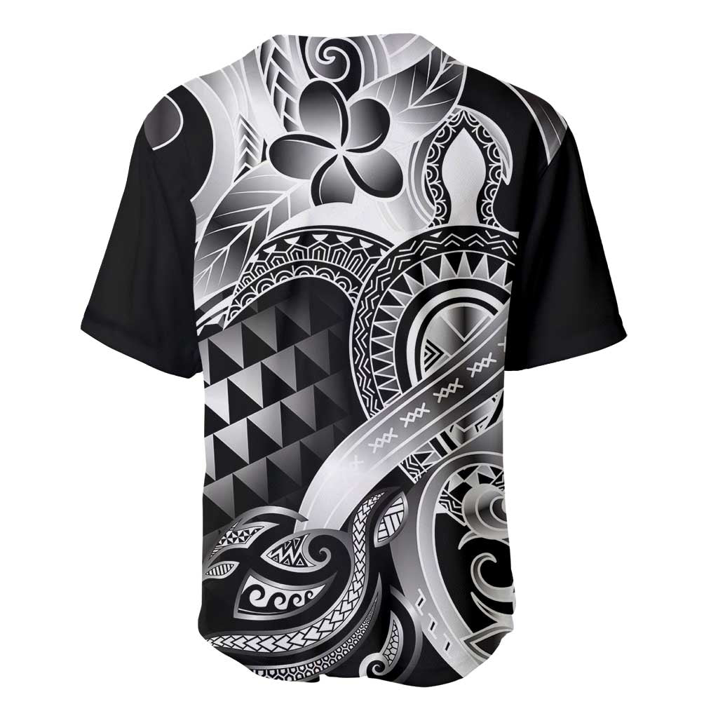 Aloha Black Tribal Honu Tattoo Baseball Jersey LT9 - Polynesian Pride