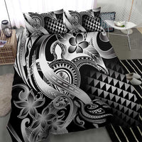 Aloha Black Tribal Honu Tattoo Bedding Set