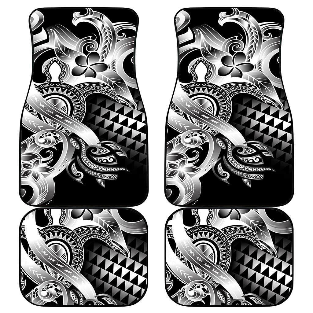 Aloha Black Tribal Honu Tattoo Car Mats LT9 - Polynesian Pride