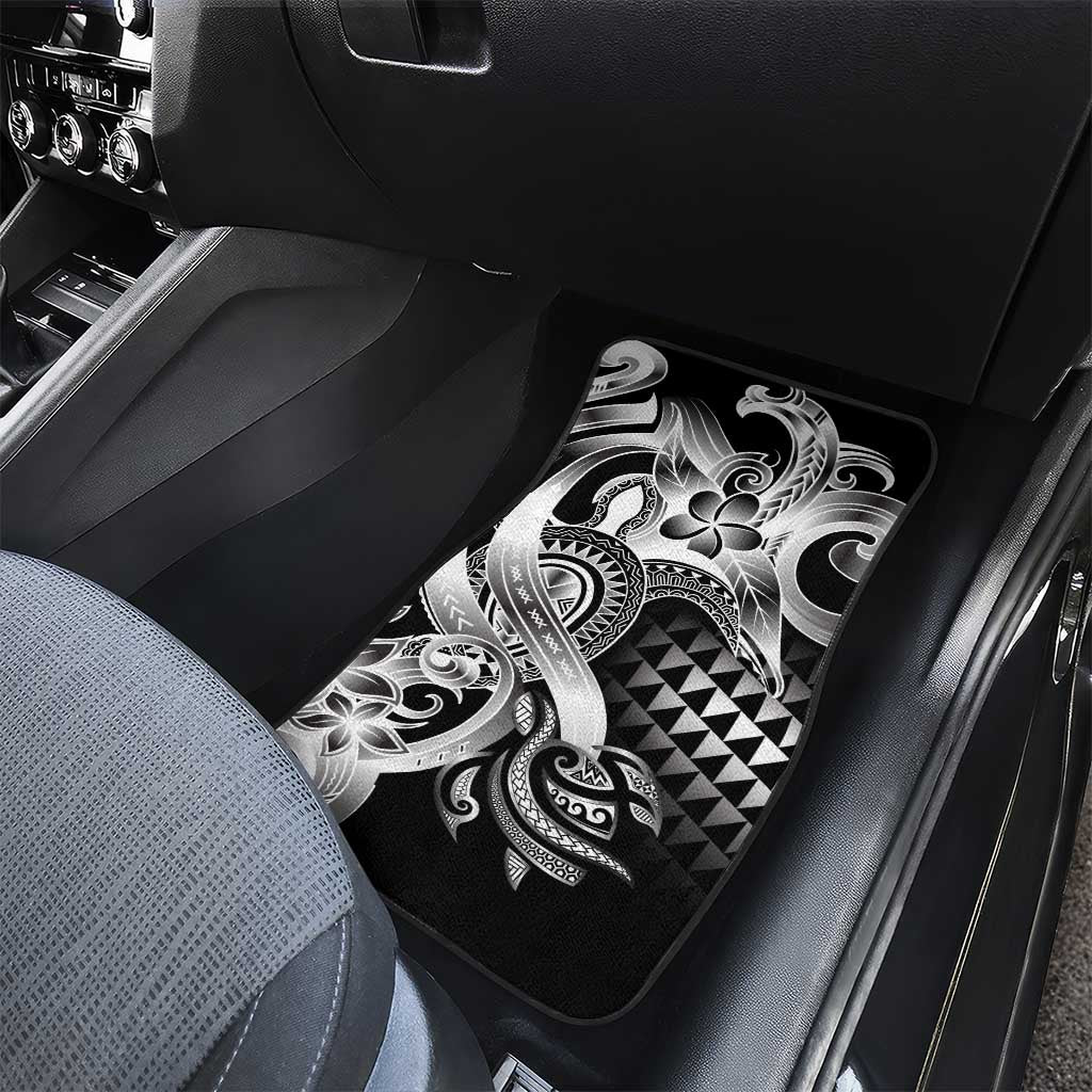 Aloha Black Tribal Honu Tattoo Car Mats LT9 - Polynesian Pride