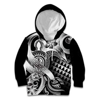 Aloha Black Tribal Honu Tattoo Kid Hoodie