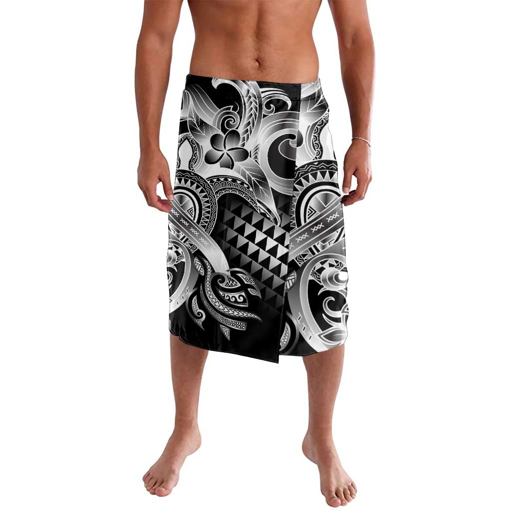 Aloha Black Tribal Honu Tattoo Lavalava