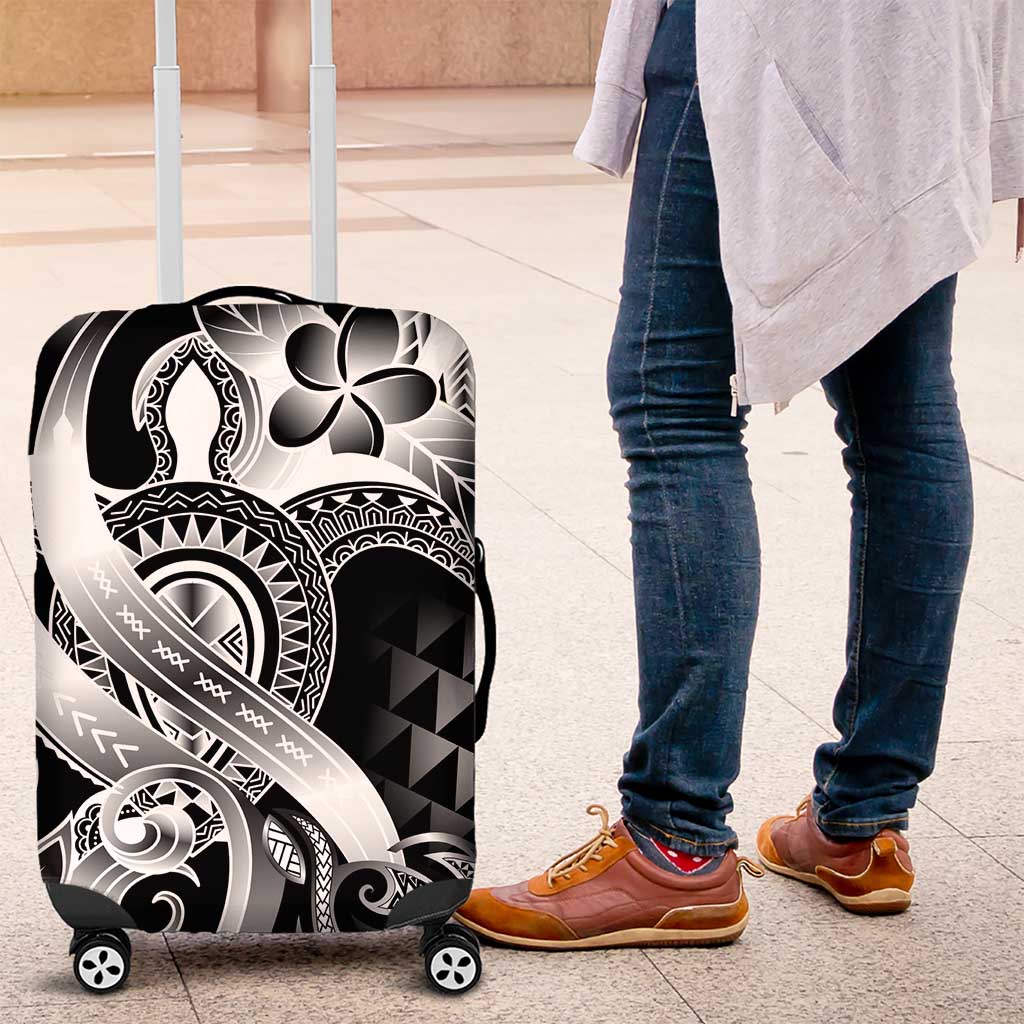 Aloha Black Tribal Honu Tattoo Luggage Cover