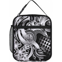 Aloha Black Tribal Honu Tattoo Lunch Bag LT9 10.2 × 8.3 × 4.3 inch Black - Polynesian Pride