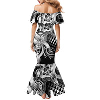 Aloha Black Tribal Honu Tattoo Mermaid Dress LT9 - Polynesian Pride