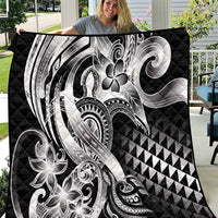 Aloha Black Tribal Honu Tattoo Quilt LT9 Black - Polynesian Pride